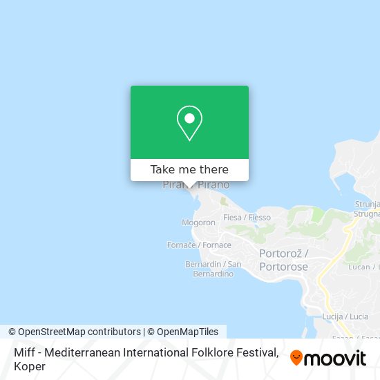 Miff - Mediterranean International Folklore Festival map