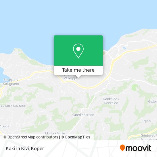 Kaki in Kivi map