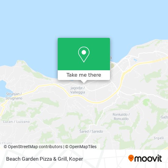Beach Garden Pizza & Grill map