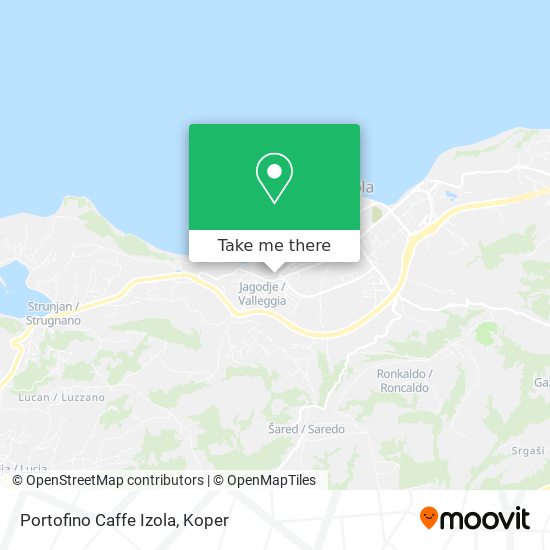 Portofino Caffe Izola map