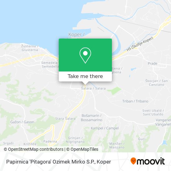Papirnica 'Pitagora' Ozimek Mirko S.P. map