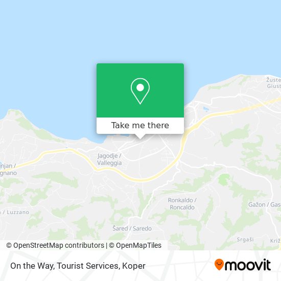 On the Way, Tourist Services map