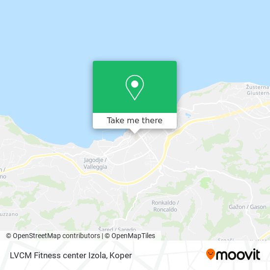 LVCM Fitness center Izola map