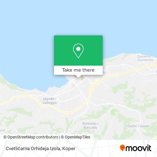 Cvetličarna Orhideja Izola map
