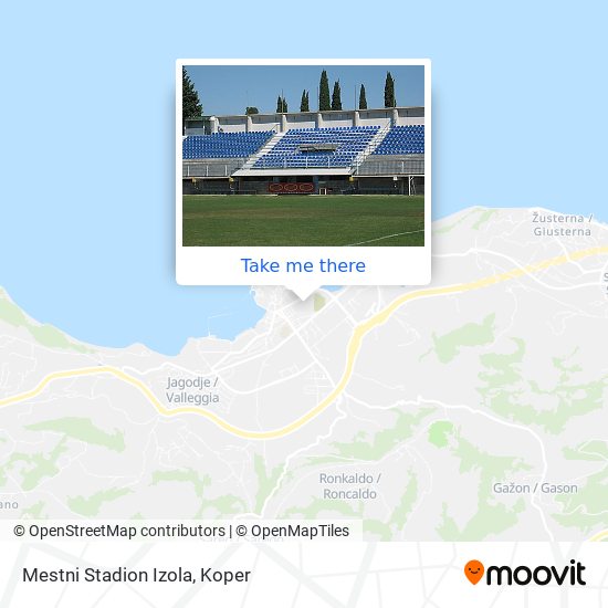 Mestni Stadion Izola map