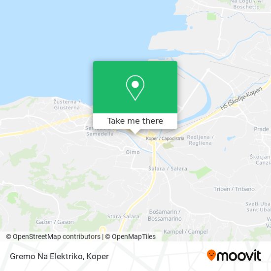 Gremo Na Elektriko map