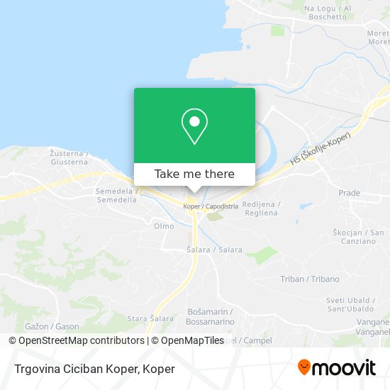 Trgovina Ciciban Koper map