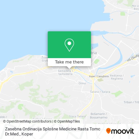 Zasebna Ordinacija Splošne Medicine Rasta Tomc Dr.Med. map