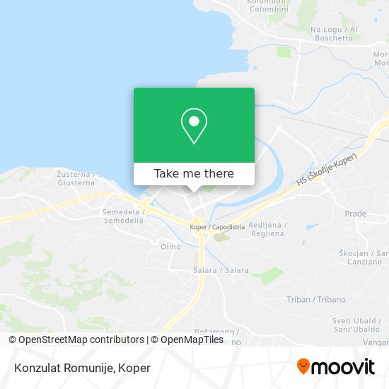 Konzulat Romunije map