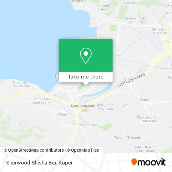 Sherwood Shisha Bar map