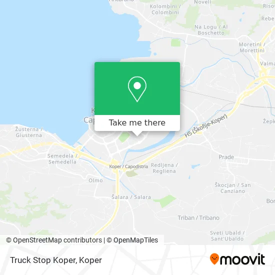 Truck Stop Koper map