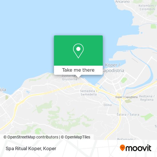 Spa Ritual Koper map