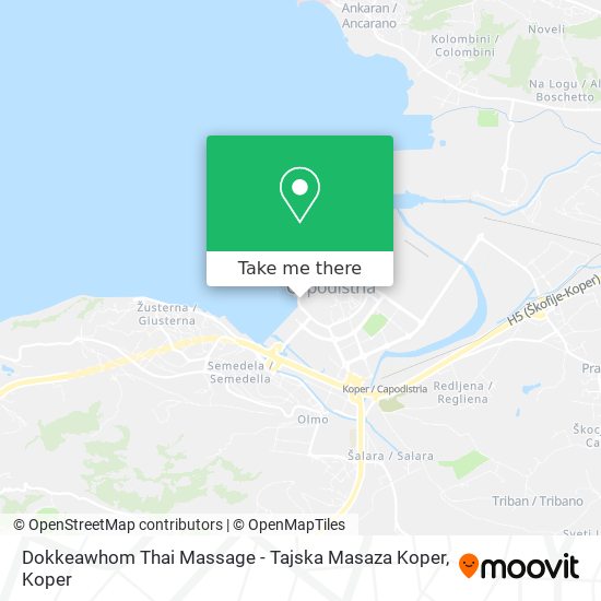 Dokkeawhom Thai Massage - Tajska Masaza Koper map