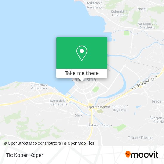 Tic Koper map