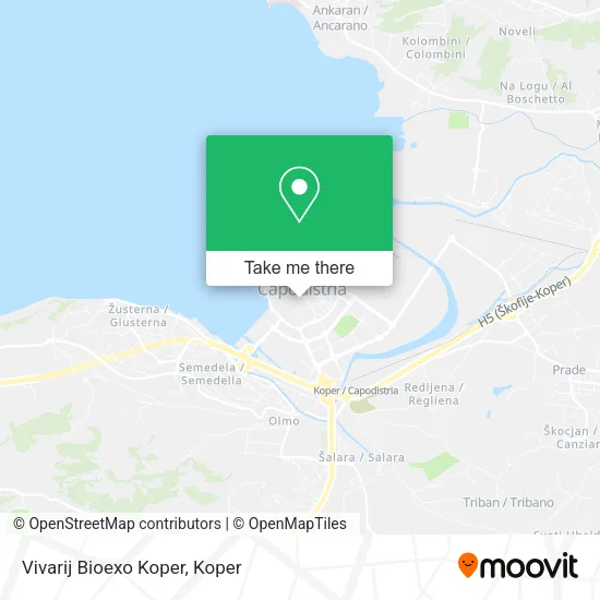 Vivarij Bioexo Koper map