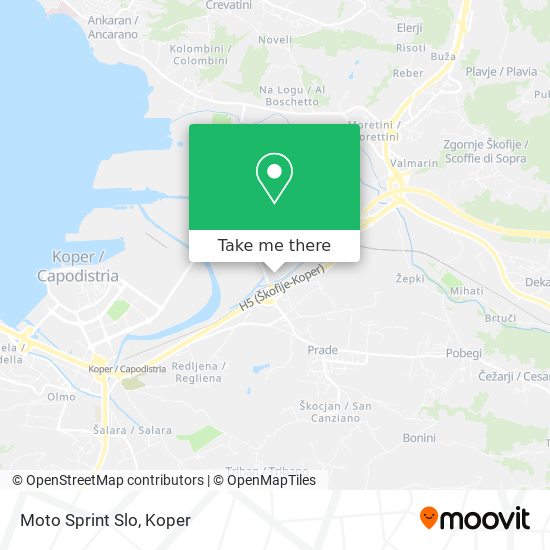Moto Sprint Slo map