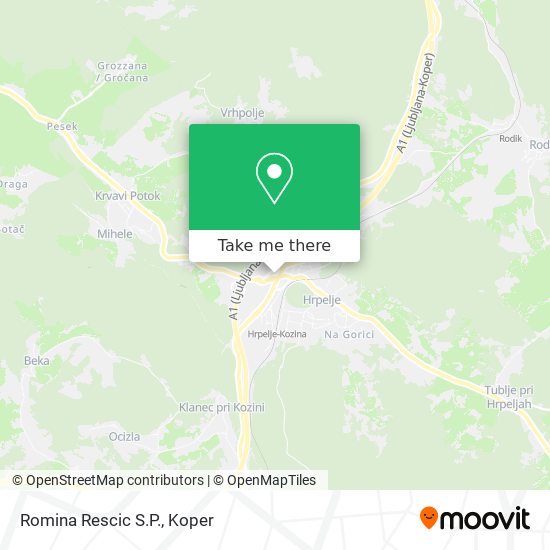 Romina Rescic S.P. map