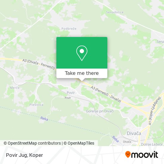 Povir Jug map