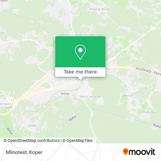 Mlinotest map