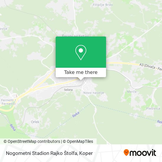 Nogometni Stadion Rajko Štolfa map