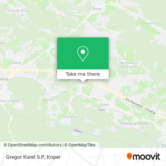 Gregor Kuret S.P. map