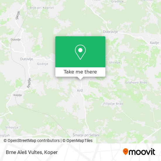 Brne Aleš Vultes map