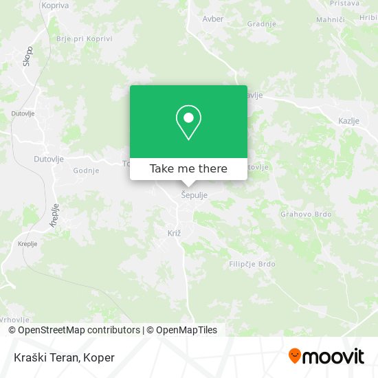 Kraški Teran map