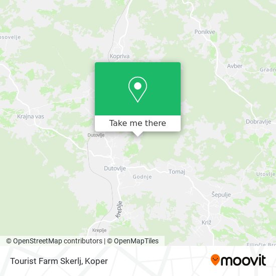 Tourist Farm Skerlj map