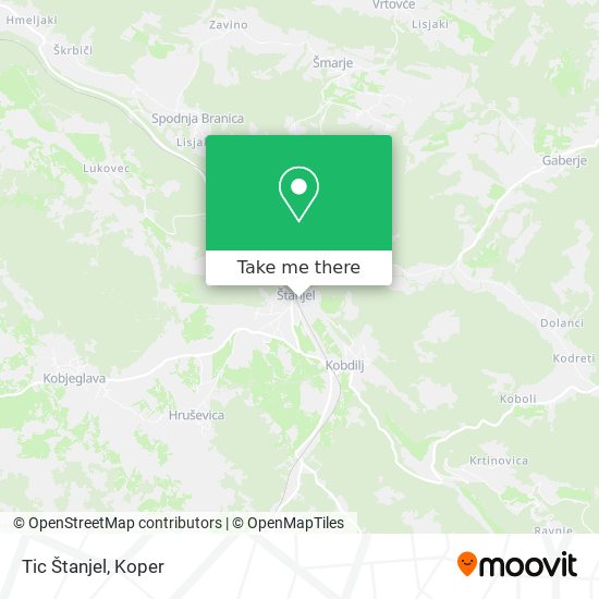 Tic Štanjel map