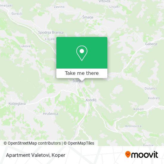 Apartment Valetovi map