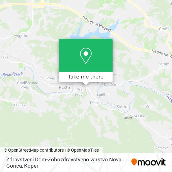 Zdravstveni Dom-Zobozdravstveno varstvo Nova Gorica map