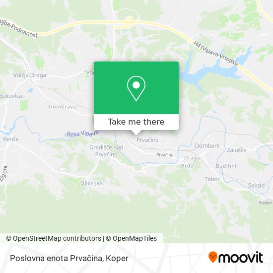 Poslovna enota Prvačina map