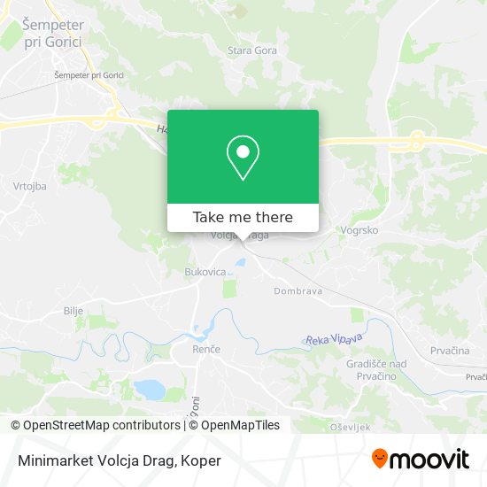 Minimarket Volcja Drag map