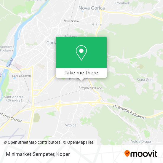Minimarket Sempeter map