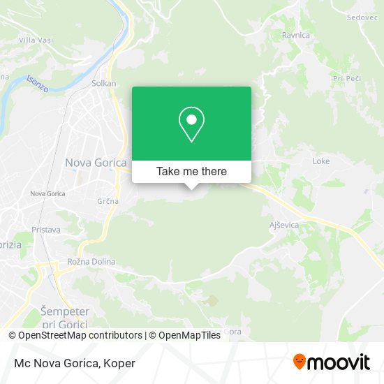 Mc Nova Gorica map