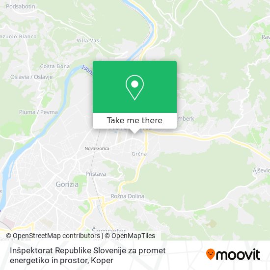 Inšpektorat Republike Slovenije za promet energetiko in prostor map