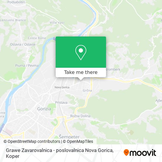 Grawe Zavarovalnica - poslovalnica Nova Gorica map