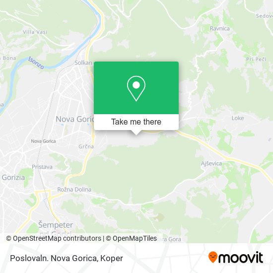 Poslovaln. Nova Gorica map