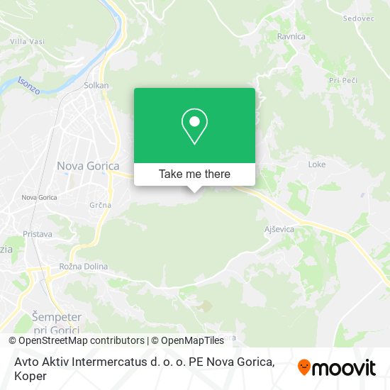 Avto Aktiv Intermercatus d. o. o. PE Nova Gorica map