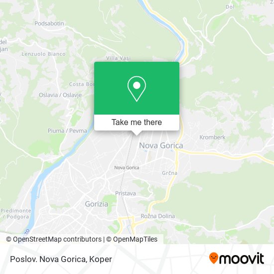 Poslov. Nova Gorica map