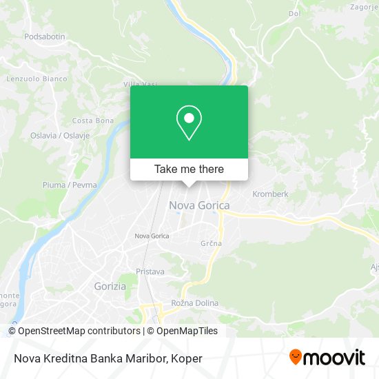Nova Kreditna Banka Maribor map