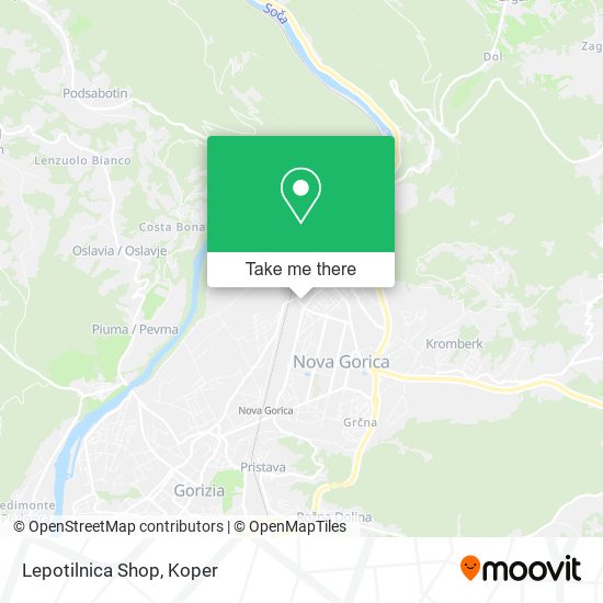 Lepotilnica Shop map
