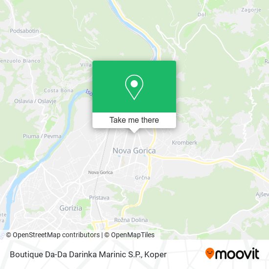 Boutique Da-Da Darinka Marinic S.P. map