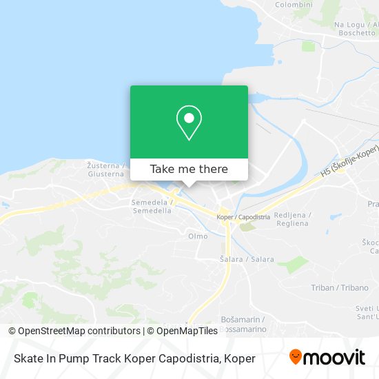 Skate In Pump Track Koper Capodistria map