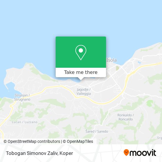 Tobogan Simonov Zaliv map