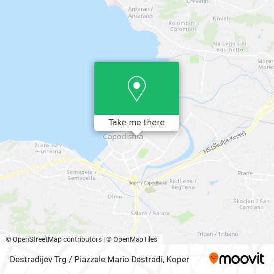 Destradijev Trg / Piazzale Mario Destradi map