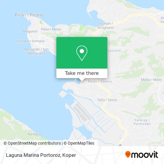 Laguna Marina Portoroz map