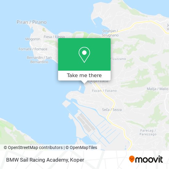 BMW Sail Racing Academy map
