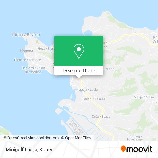Minigolf Lucija map