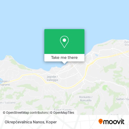 Okrepčevalnica Nanos map